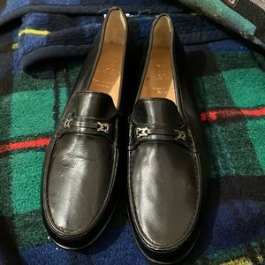 Bruno Magli Black Slip On Mens Loafers Size 10.5